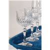 Image 2 : Selection of vintage Zweisel German crystal including six champagne flutes, six aperitif and two she