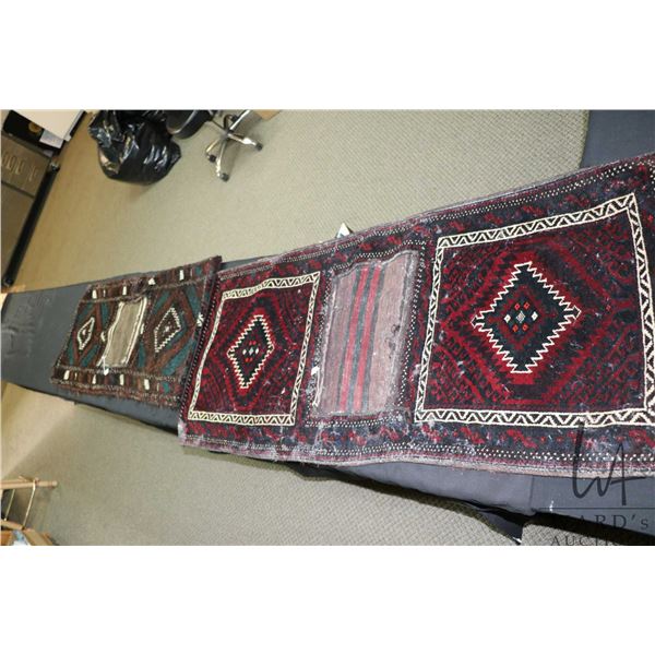 Two Caucus saggle bags including 57" X 24" and a 47" X 21"