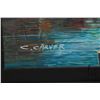 Image 3 : C. Carver, framed acrylic on canvas painting of a canal scene in Venice, 20" X 24"