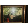 Image 3 : David MacLagan, two framed oilettes from the Canadian Collection including woman with child on sledg