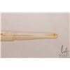 Image 3 : Hand carved, elephant motif ivory cigarette holder 4" in length