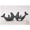 Image 4 : Tony Totan, Inuit carved soapstone whales 10 1/2" in length