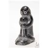 Image 1 : Keny Saunders, hand carved Inuit soapstone mother and child, 5" in height