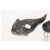 Image 2 : Coppermine, artist signed Inuit soapstone fish dated 1969, 8 1/2" in length and an Inuit carving of 