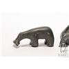 Image 2 : Six hand carved Inuit soapstone sculptures including seals, whale, bear, hunter etc. various artists