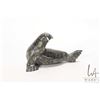 Image 4 : Six hand carved Inuit soapstone sculptures including seals, whale, bear, hunter etc. various artists
