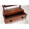 Image 3 : Antique mahogany dresser top vanity with swivel mirror and single drawer
