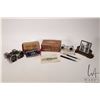 Image 1 : Selection of collectibles including two boxed sets of opera glasses and a Paris binoculars, small ta