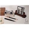 Image 2 : Selection of collectibles including two boxed sets of opera glasses and a Paris binoculars, small ta