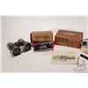 Image 3 : Selection of collectibles including two boxed sets of opera glasses and a Paris binoculars, small ta