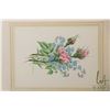 Image 4 : Emily Sartain, two framed original watercolour florals including "Moss Rosebud and Forget-Me-Nots" 6