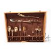 Image 4 : 144 piece set of brass flatware in wooden canteen