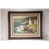 Image 2 : Framed Franklin Mint colour lithograph "New England Lighthouse" by Tom Nicholas, signed and dated 19