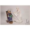 Image 1 : Two Royal Doulton figurines including "A Stitch in Time" HN2352 and "Tracy" HN2736, hand signed by M