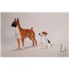 Image 1 : Two Royal Doulton dog figurines including "Warlord of Mazelaine" HN2643 and Jack Russel Terrier with