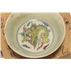 Image 6 : Chinese famille verte dragon bowl 5 1/2" in diameter, includes wooden box