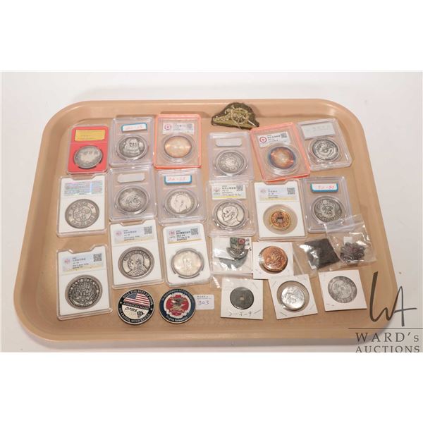 Selection of Oriental coins and medallions etc.