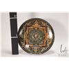 Image 2 : Poly chrome enamel Sino-Tibetan Thangka plate 10 1/4" in diameter