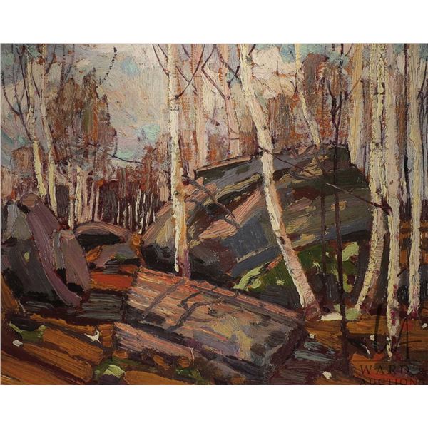 Tom Thomson framed limited edition print "Spring" Summerville edition 252/1917, overall dimensions i