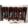 Image 2 : Selection of Japanese collectibles including lacquered mini six panel screen, 10 1/2" in height, Ori