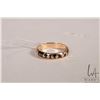 Image 1 : 14kt yellow gold ring with engraved and enameled with Hawaiian name, size 6.25