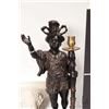 Image 4 : Pair of vintage Blackamoor candlesticks baroque figural candlesticks, plus two pairs of plaster corb