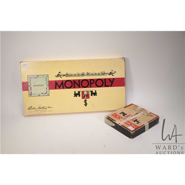 Two vintage Parker Bros. Monopoly games including 1940's and1950's
