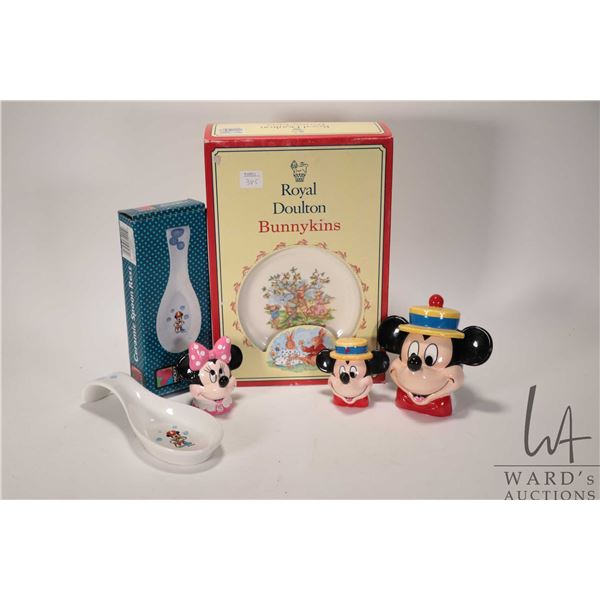 Boxed Royal Doulton Bunnykins three piece children's set including cereal bowl, mug and plate and a 