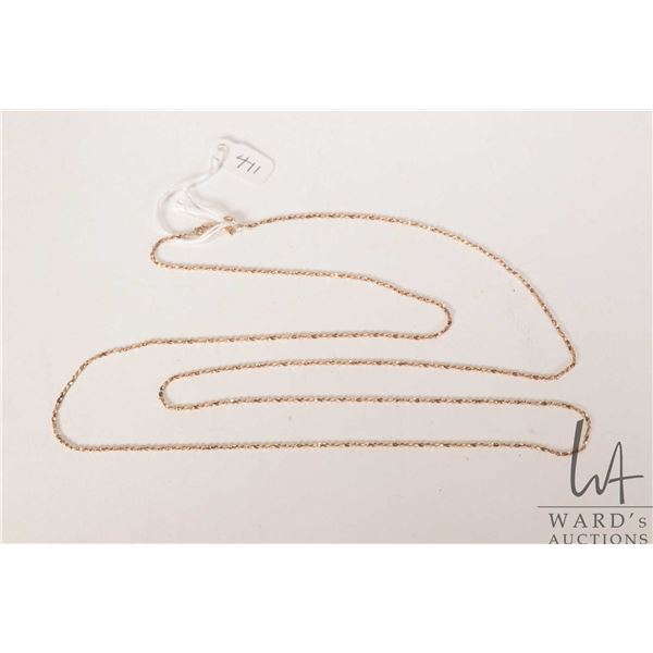 10kt yellow gold 30" neck chain