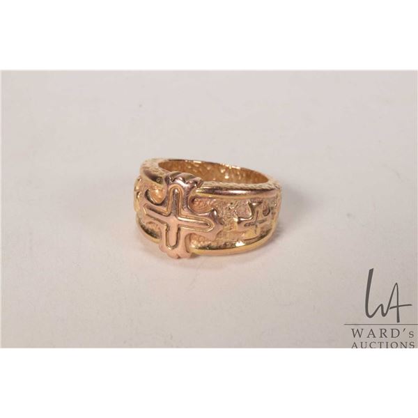 Gent's 14kt yellow gold ring, size 7.5
