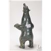 Image 2 : Ron Nookiguak, Inuit soapstone carved bear, 10 1/2" in height