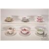 Image 1 : Six china teacups and saucers including Paragon, Royal Standard, Grafton, Coclough etc.