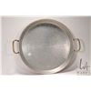 Image 1 : Large Cu Artigiana Italian made copper Paella pan with zinc liner and attached brass handles, 20" in