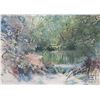 Image 1 : Nita Engle, gilt framed limited edition print "Feeder Stream", signed by artist, 815/950, overall di