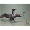 Image 1 : Guy Coheleach, framed limited edition print "Jewels of the Lake-Common Loons" pencil signed by artis