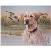Image 1 : James Killen, framed limited edition print, titled " Great Retrievers- Yellow Labrador-Pintails" pen