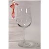 Image 3 : Eight artisan wine glasses with colourful glass stems and four crystal goblets with etched bowls