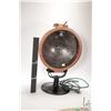 Image 3 : Vintage search light converted to electric lamp, 15" diameter and 24" in height