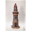Image 1 : Glazed pottery lighthouse, 19" in height