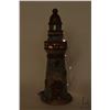 Image 2 : Glazed pottery lighthouse, 19" in height