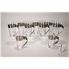 Image 1 : Set of nine Villeroy & Boch Newwave Latte Macchiato crystal glasses with stainless steel handles