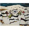 Image 1 : Norman Hudon, framed limited edition print, titled "Le Village de Nord", pencil signed by artist and