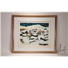 Image 2 : Norman Hudon, framed limited edition print, titled "Le Village de Nord", pencil signed by artist and