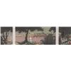 Image 1 : Framed limited edition triptych print of a French coastal scene titled "Oui me cherche me trouve", p