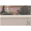 Image 4 : Framed limited edition triptych print of a French coastal scene titled "Oui me cherche me trouve", p