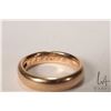 Image 3 : 14kt yellow gold wedding band, size 5
