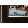 Image 5 : Davidovic Mile, two framed glass paintings of village winter scenes including 7" X 7" and a 12" X 16