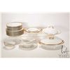 Image 1 : Selection of Limoges gold trimmed dinnerware including eleven 9 3/4" plates, eight 8 3/4" plates, se