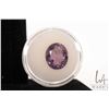 Image 1 : Oval cut amethyst gemstone