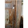 Image 2 : Large antique single door cabinet with multiple shelves and beautifully distressed finish, 79" H X 5